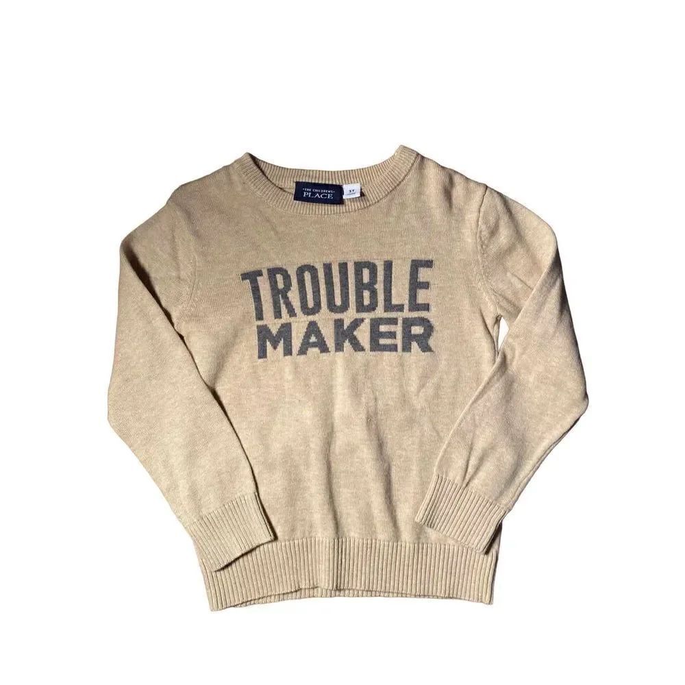 The children’s Place boys troublemaker long sleeve sweater size 3T